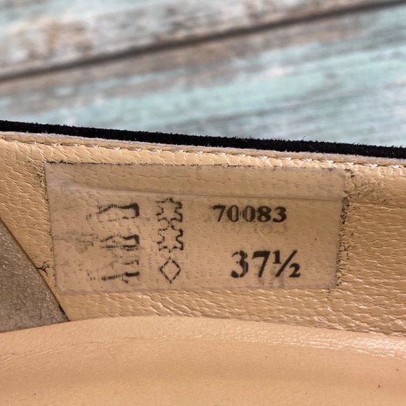 Brunate Womens Black Suede Pumps Heels Size 7-7.5M Handmade Pointed Toe Formal - Picture 13 of 13